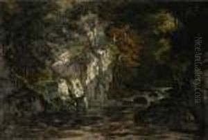 Gorge De La Loue, Jura by Gustave Courbet
