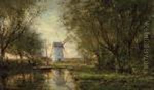 Paysage Avec Moulin by Frans Courtens