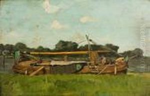Embarcation Sur L'escaut by Frans Courtens