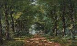 Dreve Et Cavaliers A Laeken by Frans Courtens