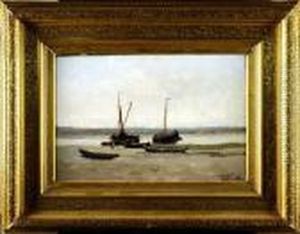 [bateaux De Peche] by Frans Courtens
