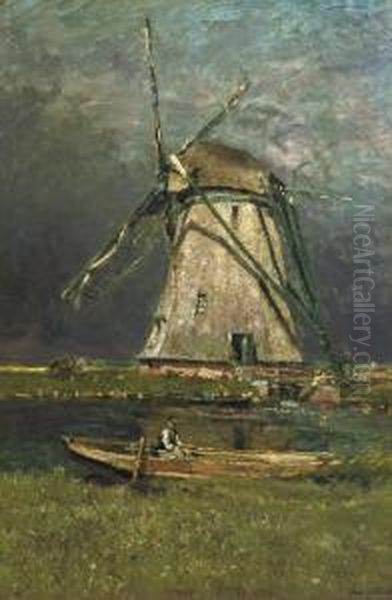 Fishing By The Mill - view 1