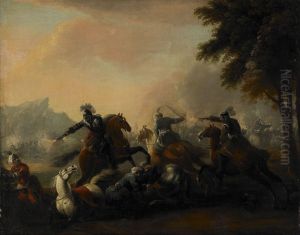 Bataljscen Med Turkar by Jacques Courtois