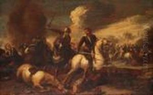 A Cavalry Skirmish by Jacques Courtois