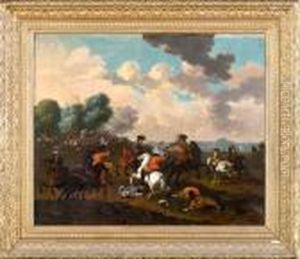 Scena Di Battaglia Tra Cavalieri Cristiani by Jacques Courtois