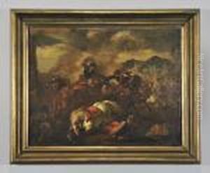 Battaglia Tra Cavalieri by Jacques Courtois