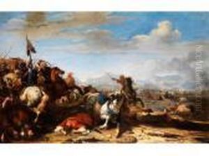 Schlachtenszene Zwischen Dem Christlichem Und Dem Turkischen
Reiterheer Schlachtenszene Zwischen Dem Christlichem Und Dem Turkischen
Reiterheer