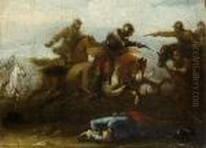 A Cavalry Skirmish by Jacques Courtois