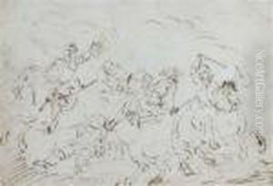 Combat De Cavalerie by Jacques Courtois