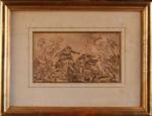 Scene De Bataille by Jacques Courtois