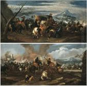 Coppia Di Battaglie by Jacques Courtois