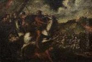 Batalla Al Pie De Un Castillo by Jacques Courtois