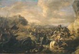 Coppia Di Scene Di Battaglia by Jacques Courtois