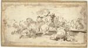 A Cavalry Skirmish by Jacques Courtois