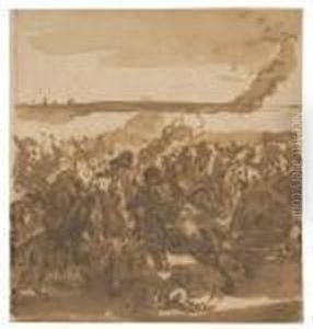 A Cavalry Skirmish by Jacques Courtois
