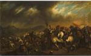 A Cavalry Skirmish by Jacques Courtois