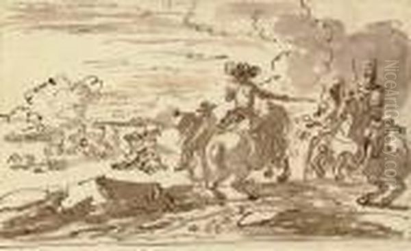 A Cavalry Battle - view 1