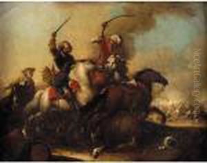 A Cavalry Skirmish by Jacques Courtois