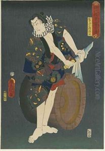 The Actor Kawarazaki Gonjuro I as Osarabakuzo Denji