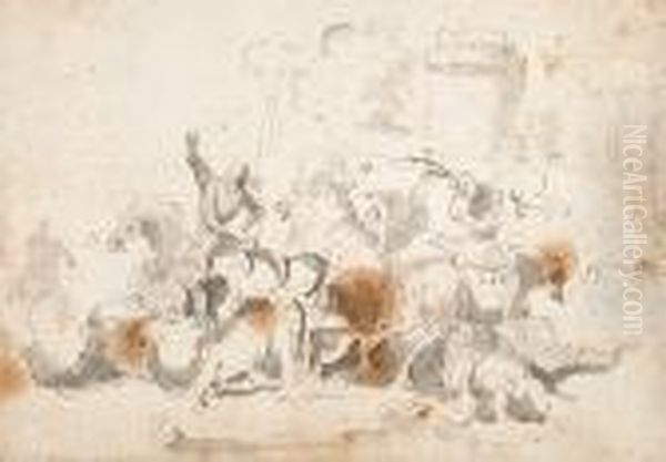 Cavalrymen In Battle - view 1