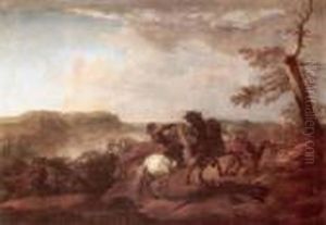 Cavalry Skirmish by Jacques Courtois