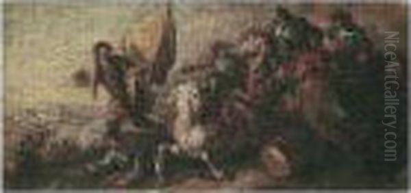 A Cavalry Skirmish - view 1