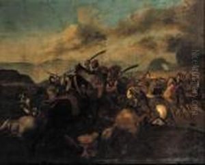 A Cavalry Skirmish by Jacques Courtois