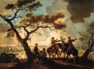Turks In A Battlefield; And A Cavalry Skirmish by Jacques Courtois
