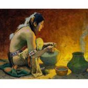 Firelight by Eanger Irving Couse