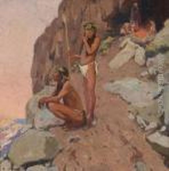 Rio Grande (study For The Cliff Dwellers) - view 1