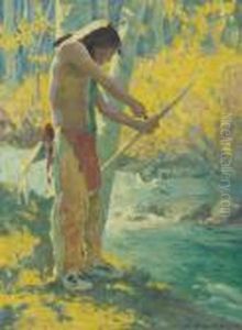 Shooting Fish by Eanger Irving Couse