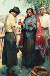 Indian Mother by William Henry Dethlef Koerner