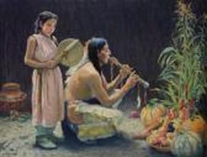 The Harvest Song by Eanger Irving Couse