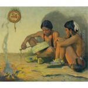 The Tom Tom Lesson by Eanger Irving Couse
