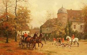 Arriving for the Hunt by G. Koch