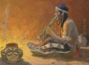 Flute Player by Eanger Irving Couse