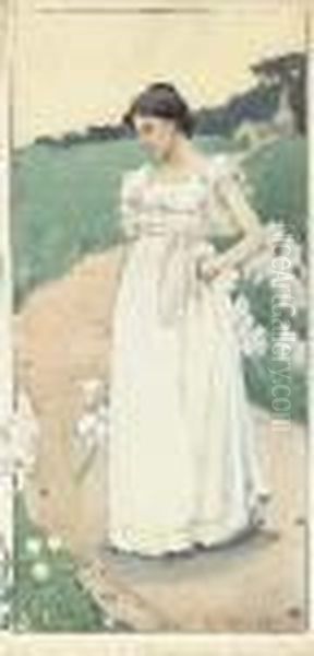 Woman In A White Dress - view 1
