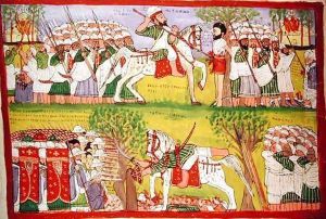Burning of Churches by Muslims and the Death of Cristobal de Gama and the Fall and Death of Ahmed ibn Ibrahim al Ghazi 1506-43 Shot by a Portuguese Musketeer by Jemlieri Hailu of Gondar Kegneketa