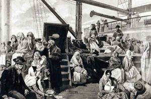 Steerage Passengers Emigrating to the United States of America from Germany by Kuechler, Carl Hermann