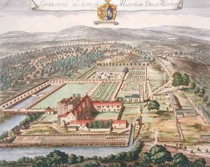 Fortworth the Seat of Matthew Ducy Morton by Johannes Kip