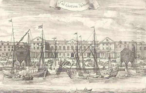 Somerset House; Westminster Abbey; St James House; The Prospect of White-hall, from the Park of St. James; St Bartholomews Hospital, in Smithfield; Th - view 1