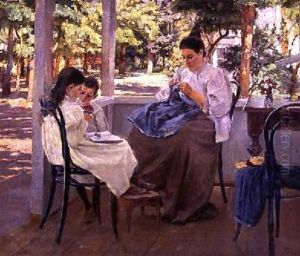 On the Terrace by Kiviak Konstantinov Kostandi