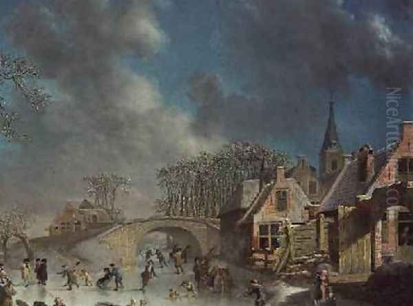 Winter Landscape with Skaters - view 1
