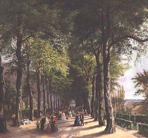 The Promenade at Spa in Belgium by Ernest Krins