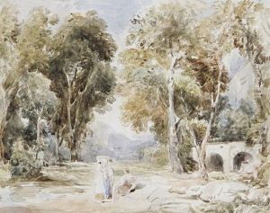 Landscape With Figures In The Foreground Landscape With Figures In The Foreground