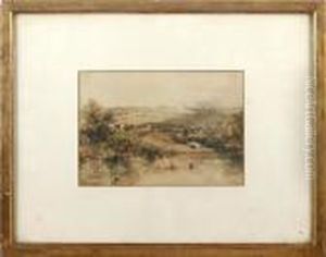 Bradnig Bay, Isle Of Wight by David I Cox