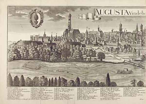 Panoramic view of Augsburg 2 - view 1
