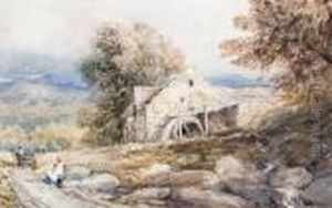 An Overshot Mill, North Wales by David I Cox