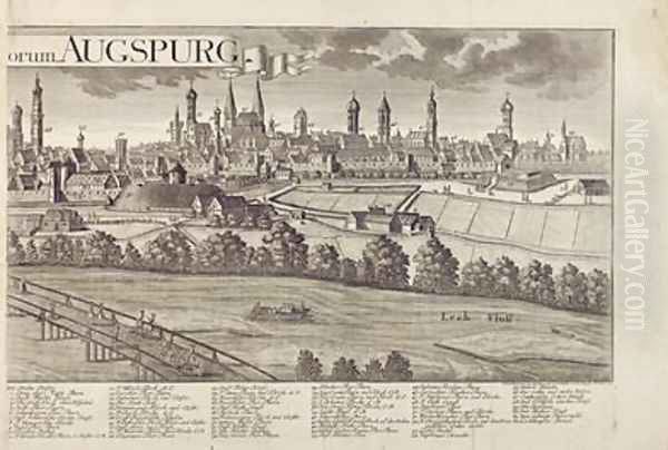 Panoramic view of Augsburg - view 1
