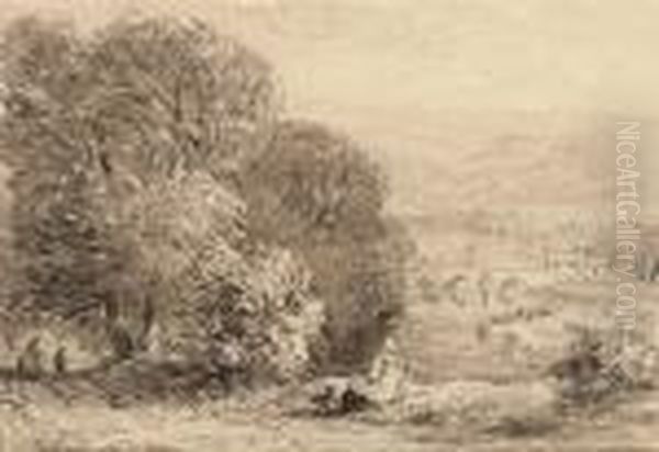 A Welsh Landscape, Possibly Tintern Abbey - view 1
